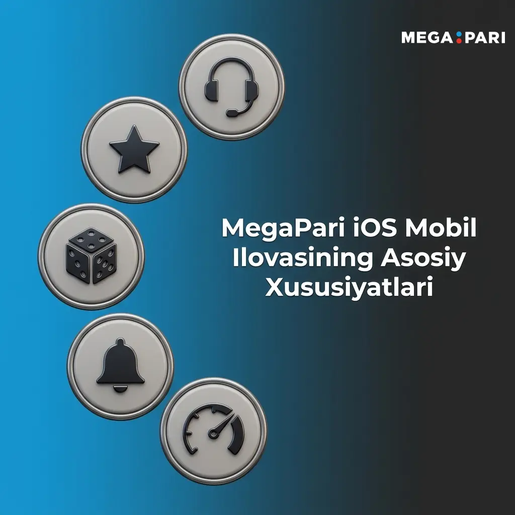 MegaPari iOS ilovasi: UZS, Uzcard, Humo, 5000+ o'yin, sport tikish va bonuslar