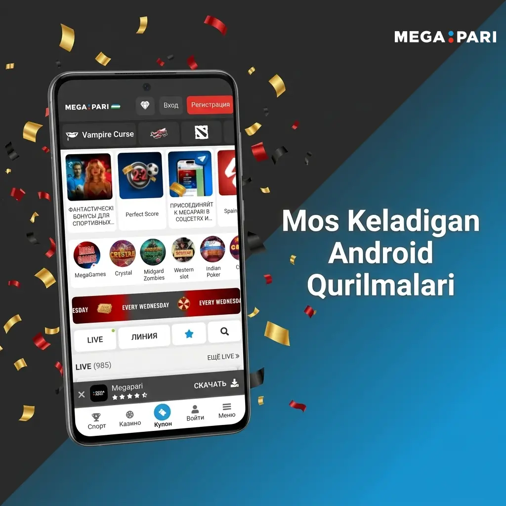 MegaPari ilovasi bilan mos keladigan Android qurilmalari: Samsung, Xiaomi, OPPO, Huawei va boshqalar