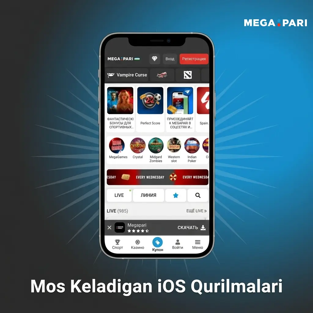MegaPari iOS ilovasi uchun mos iPhone va iPad modellari ro'yxati