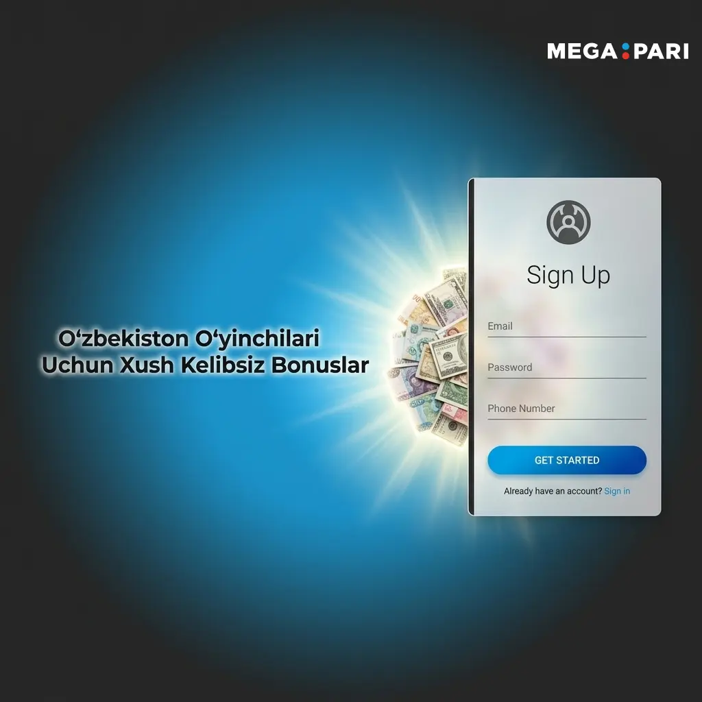 MegaPari Oʻzbekiston yangi oʻyinchilari uchun sport va kazino xush kelibsiz bonuslari
