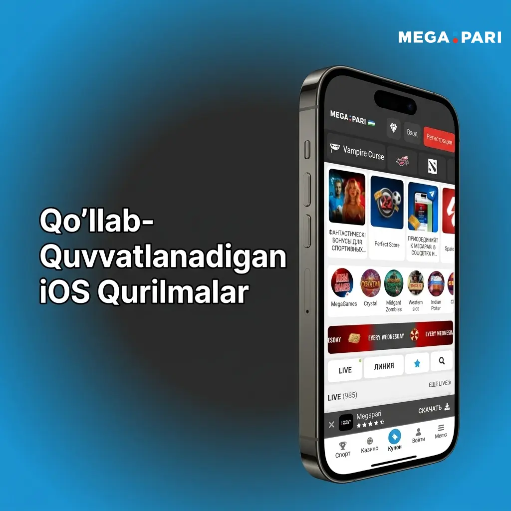 MegaPari ilovasini qo'llab-quvvatlaydigan iOS qurilmalar: iPhone va iPad modellar ro'yxati