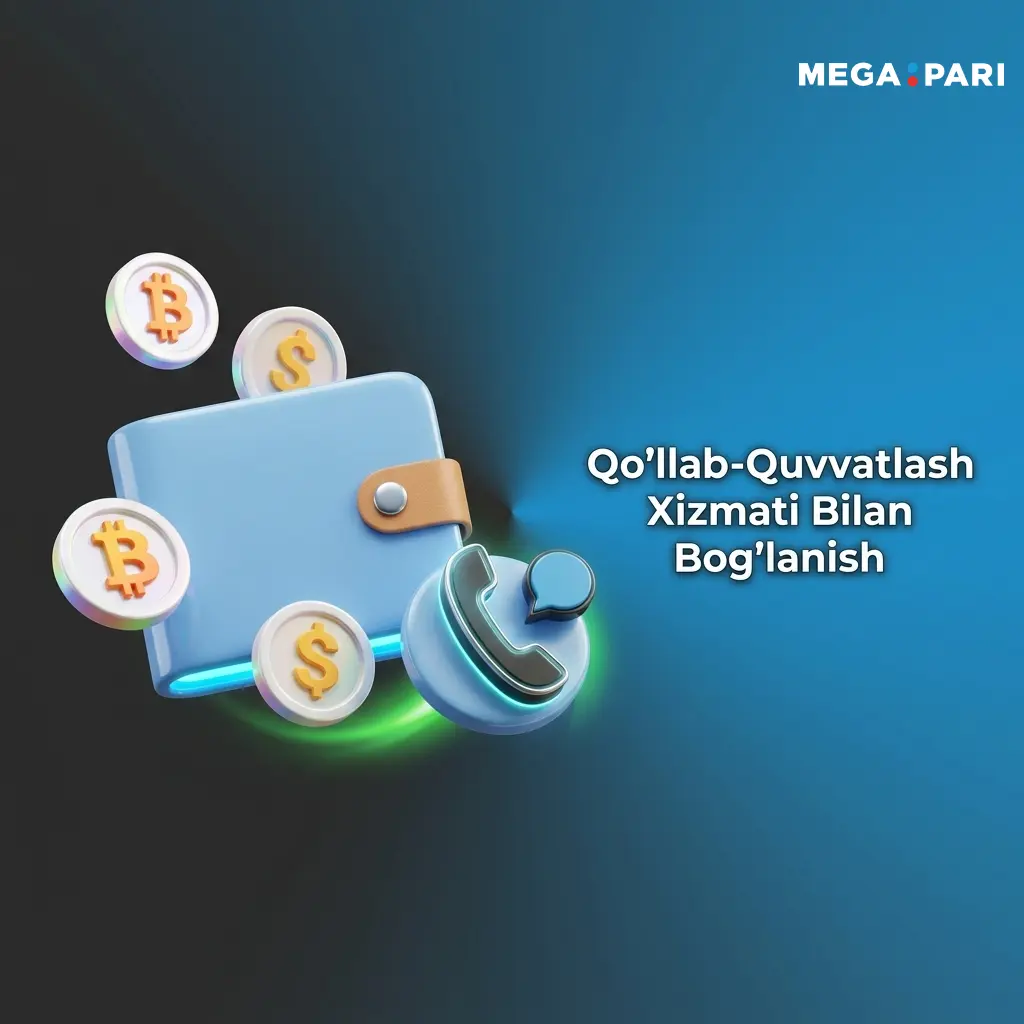 MegaPari qo'llab-quvvatlash xizmati: jonli chat, email, Telegram va FAQ orqali 24/7 yordam