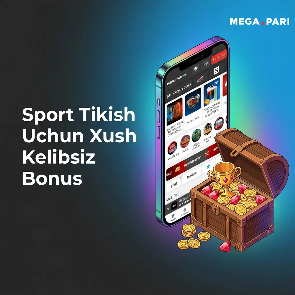Sport tikish xush kelibsiz bonusi: 200% gacha 5,400,000 UZS, 5x wagering, 30 kun amal qiladi