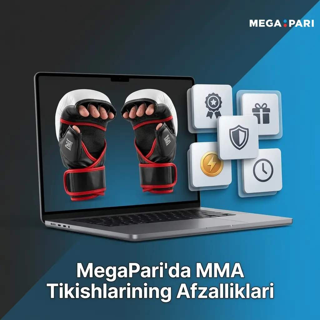 MegaPari MMA tikishlari: UFC, Bellator uchun 20+ bozor, jonli tikish, kesh-aut va Uzcard to'lovlari
