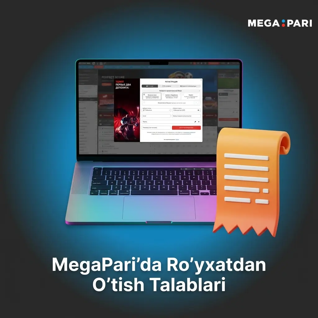 MegaPari ro'yxatdan o'tish talablari: yosh chegarasi, to'g'ri ma'lumotlar va bitta hisob shartlari
