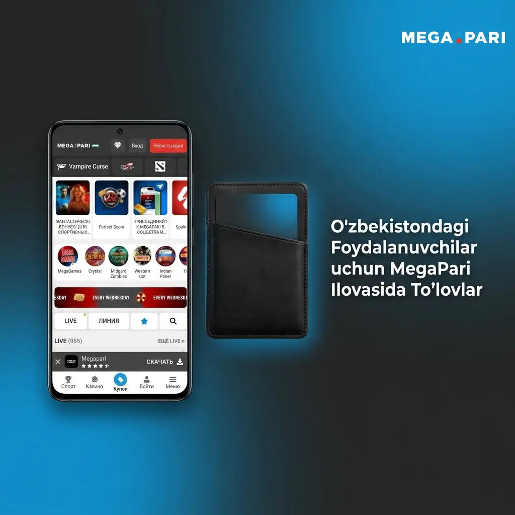 MegaPari ilovasida to'lov usullari: Uzcard, Humo, Visa, crypto va boshqalar — O'zbekiston foydalanuvchilari uchun