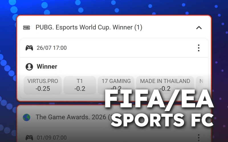 Virtual futbol turnirlari natijalariga MegaPari esports bo'limida pul tiking.