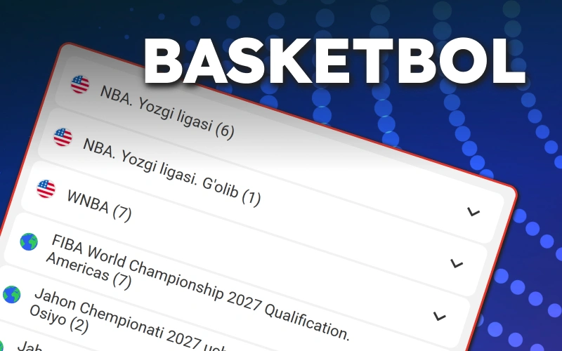 NBA o'yinlariga pul tikishda MegaPari sport tikish turlaridan foydalaning.