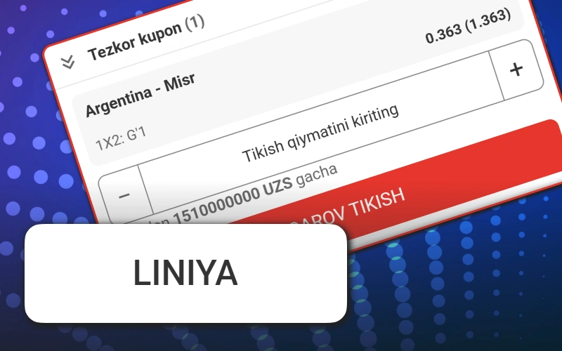 Analitika asosida pul tikish uchun MegaPari tikish formatlari liniyasini ko'ring.