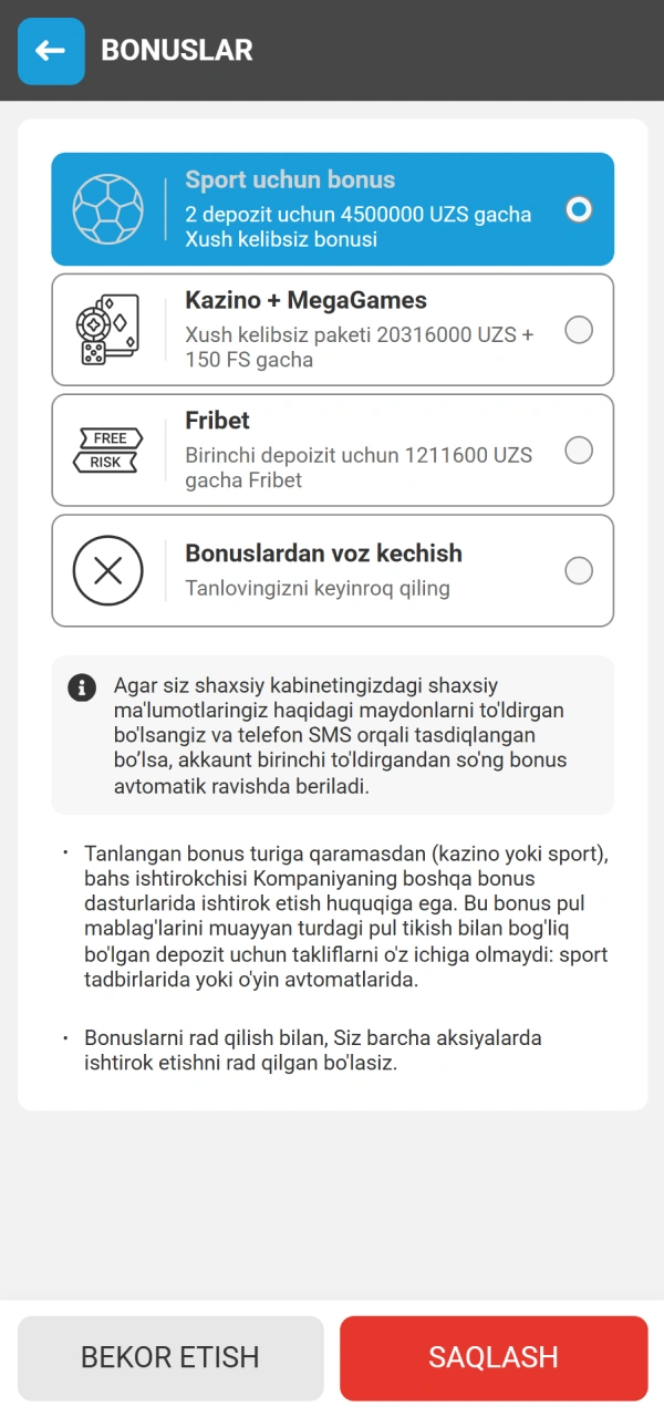 Start sovg'asini faollashtirib MegaPari Ilova Ro'yxatdan o'tish yo'riqnomasidan o'ting.