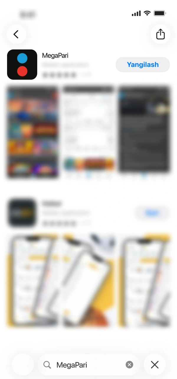 Do'kondan qidirish orqali barcha MegaPari Ilova iOS qoidalarini bajaring.